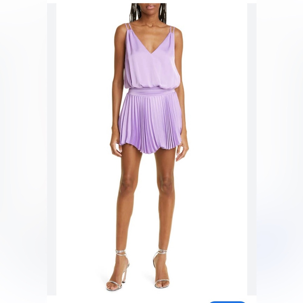 Ramy Brook Aleesia Pleated Dress NWT - Picture 2 of 4
